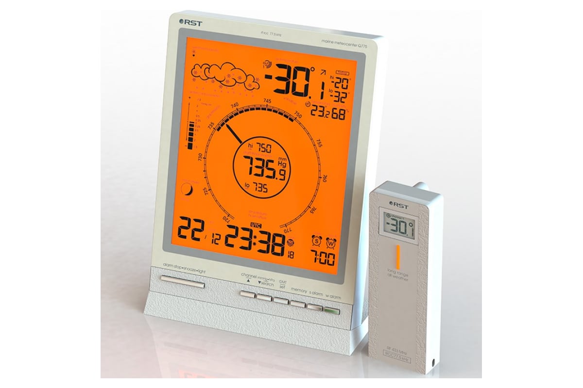 Домашняя метеостанция RST RST88775 - выгодная цена, отзывы, характеристики,  фото - купить в Москве и РФ