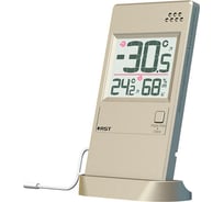 Оконный термогигрометр с выносным термосенсором RST, шампань RST01596