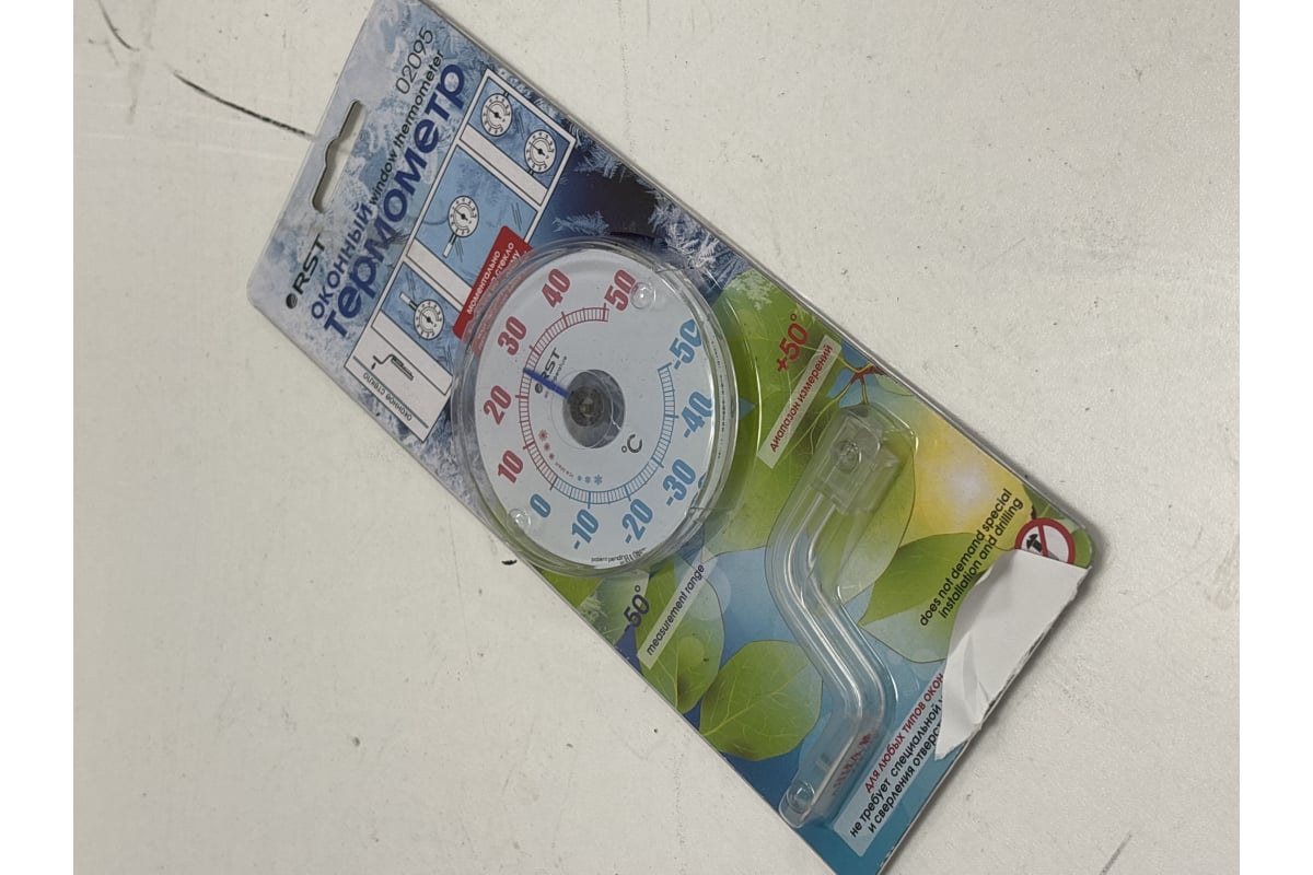 Оконный биметаллический термометр RST, на липучке RST02095 - выгодная ...