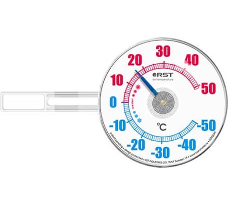 Оконный биметаллический термометр RST, на липучке RST02095