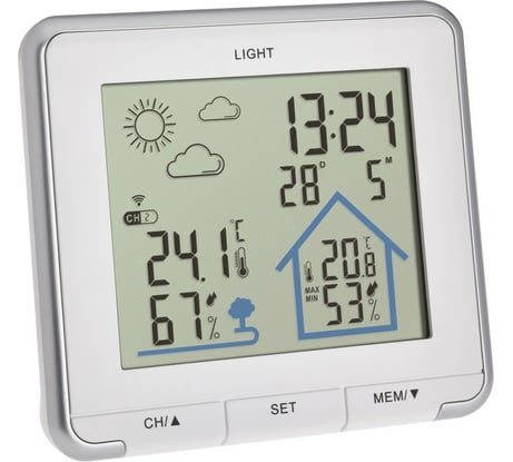 Цифровая метеостанция TFA белая 35.1153.02