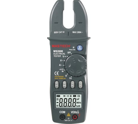 Токоизмерительные цифровые автоматические клещи Mastech MS2600 ACA 00-00000284