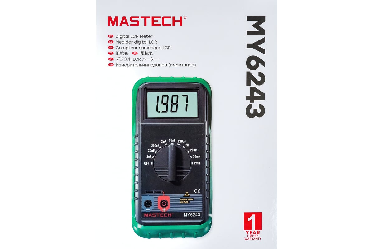  мультиметр-измеритель емкости и индуктивности MASTECH MY6243 .