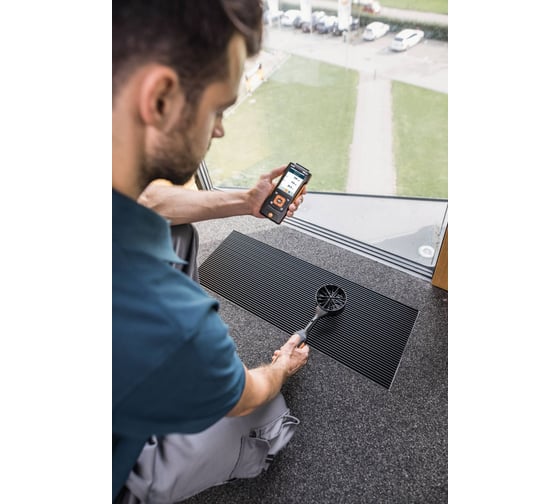 Комплект для вентиляции Testo 440 dP с Bluetooth крыльчаткой, зондом-крыльчаткой 0563 4410