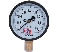 Общетехнический манометр РОСМА ТМ-510Р.00 (0-1.6МПа) ДК100 G1/2, класс точности 1.5 D070-00124