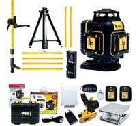 Профессиональный лазерный уровень LT L16-360F + штатив 4.8м + тренога 1.5м Усиленная + приемник (отражатель) лазерного луча L16-360F/4,8м/1,5-УС/ОТР 35351923