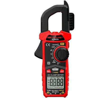 Токовые клещи цифровые КВТ KT 207A серия PROLINE 91919