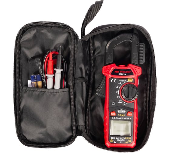 Токовые клещи цифровые КВТ KT 207A серия PROLINE 91919