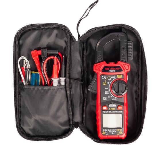 Токовые клещи цифровые КВТ KT 207D серия PROLINE 91920