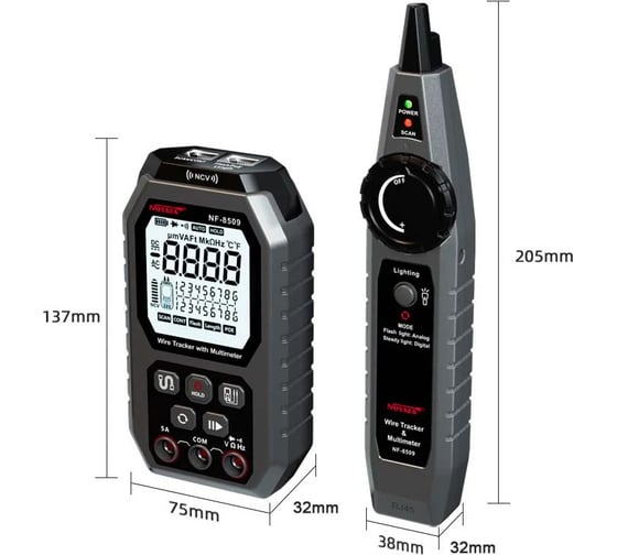 Кабельный тестер + Мультиметр Noyafa NF-8509
