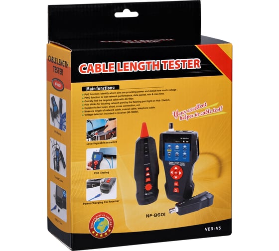 Многофункциональный кабельный тестер Noyafa NF-8601W