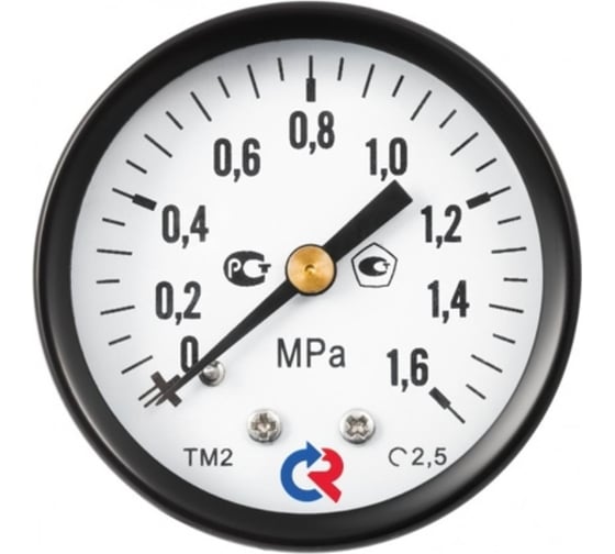Общетехнический манометр РОСМА ТМ-110Т.00 (0-25МПа) ДК40 М10х1, класс точности 2.5 D070-06095