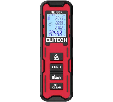Дальномер Elitech ЛД 80К E0301.006.00 209207