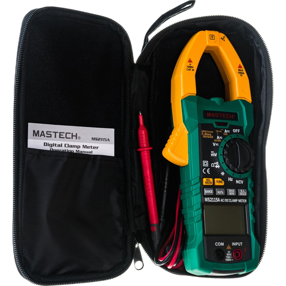 Цифровые токоизмерительные клещи Mastech MS2115A 00-00002661 - выгодная ...