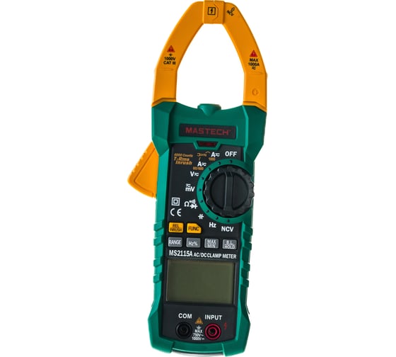 Цифровые токоизмерительные клещи Mastech MS2115A 00-00002661