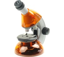 Микроскоп Микромед Атом 40x-640x, апельсин 27389