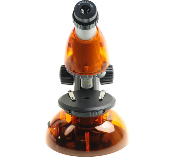 Микроскоп Микромед Атом 40x-640x, апельсин 27389