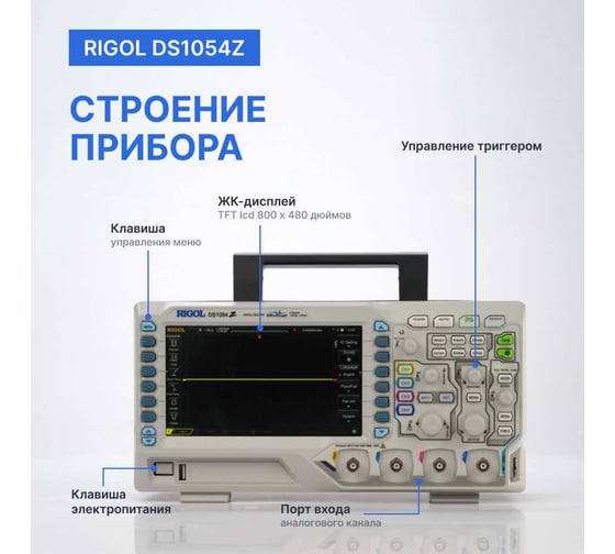 Осциллограф цифровой запоминающий Rigol DS1054Z