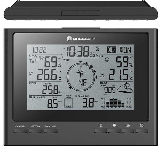 Метеостанция Bresser «7 в 1» ClimateScout Exclusive, черная 77552