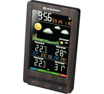 Метеостанция Bresser ClimaTemp WS с цветным дисплеем, в корпусе под дерево 75707