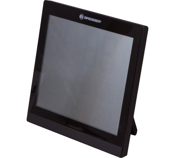 Метеостанция (настенные часы) Bresser TemeoTrend JC LCD с радиоуправлением, черная 73267