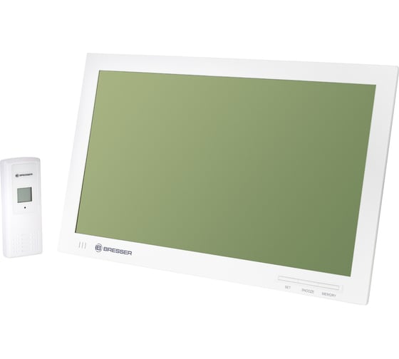 Метеостанция (настенные часы) Bresser MyTime Jumbo LCD, белая 74647