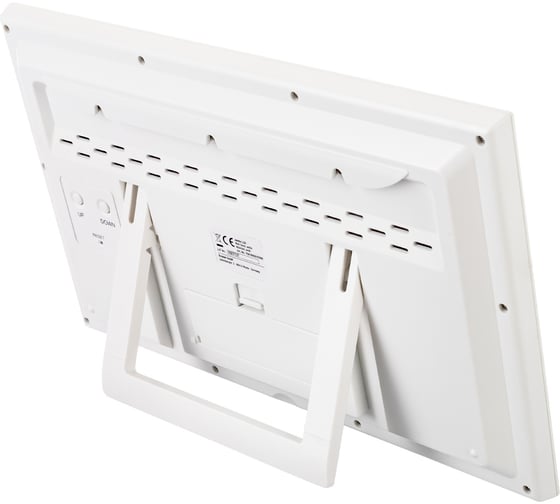 Метеостанция (настенные часы) Bresser MyTime Jumbo LCD, белая 74647