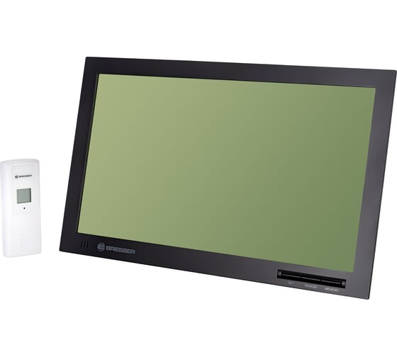 Метеостанция (настенные часы) Bresser MyTime Jumbo LCD, черная 74646