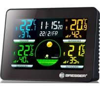 Метеостанция Bresser Thermo Hygro Quadro NLX с тремя датчиками 75319