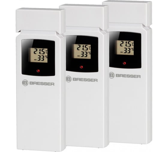 Метеостанция Bresser Thermo Hygro Quadro NLX с тремя датчиками 75319