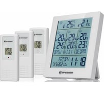 Метеостанция Bresser Temeo Hygro Quadro Prestige с тремя датчиками, белая 78585