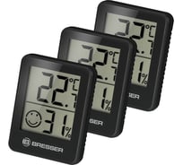 Гигрометр и термометр Bresser Temeo Hygro, набор 3 шт., черный 75688