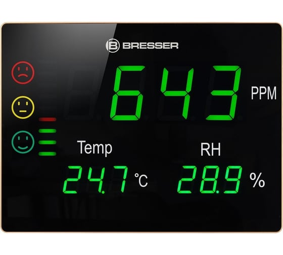 Гигрометр Bresser Air Quality Smile XXL с датчиком CO 78440