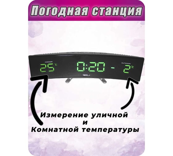 Метеостанция BVItech зеленый/черный BV-415GKS