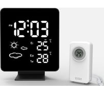 Метеостанция с беспроводным датчиком BVItech белый/черный BV-651WKX