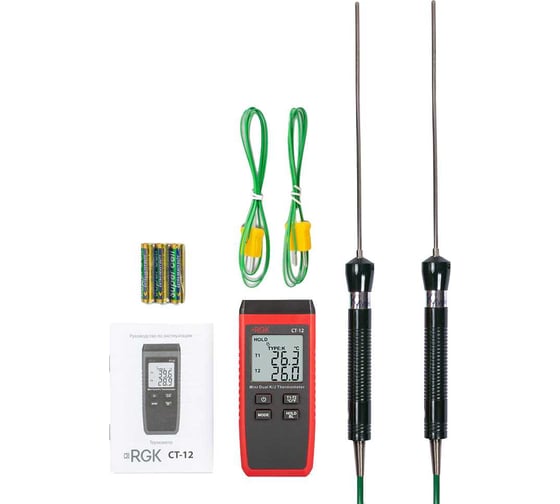 Термометр контактный RGK CT-12+2 шт TR-10W 779920