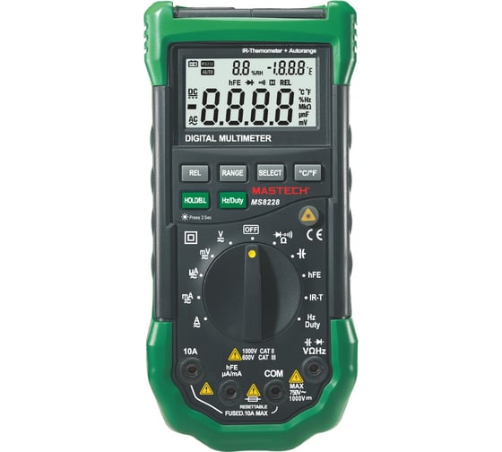 Цифровой автоматический мультиметр с пирометром Mastech MS8228 00-00000260 1