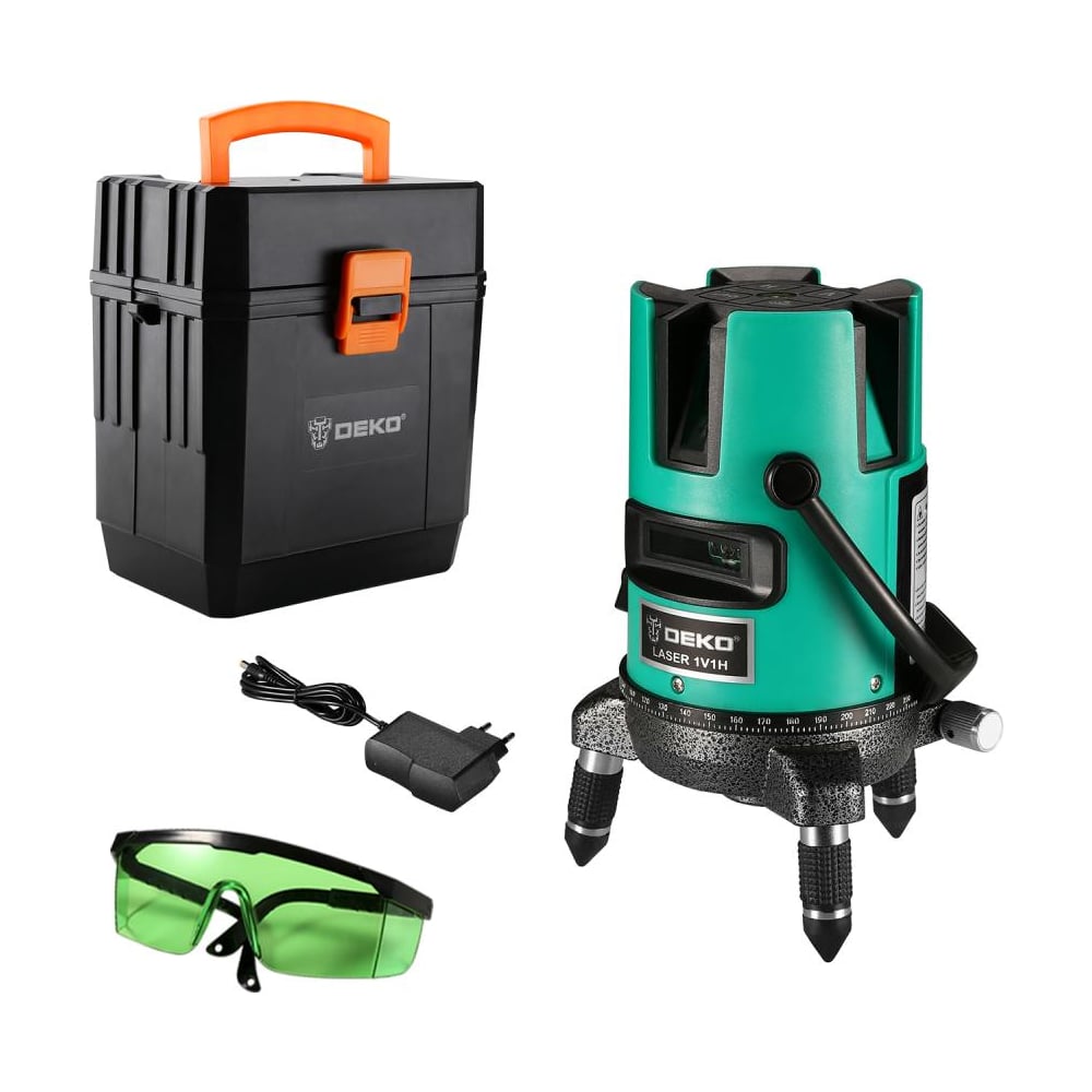 Лазерный самовыравнивающийся уровень DEKO DKLL02GB SET 3 в пластиковом ...