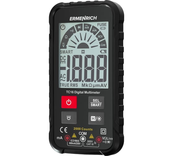 Цифровой мультиметр Ermenrich (Эрменрих) Zing TC16 82982