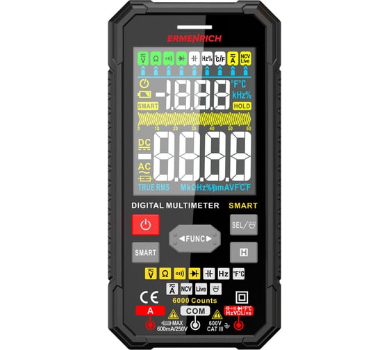 Цифровой мультиметр Ermenrich (Эрменрих) Zing TC27 82988
