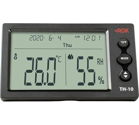 Термогигрометр RGK TH-10 с поверкой 778596