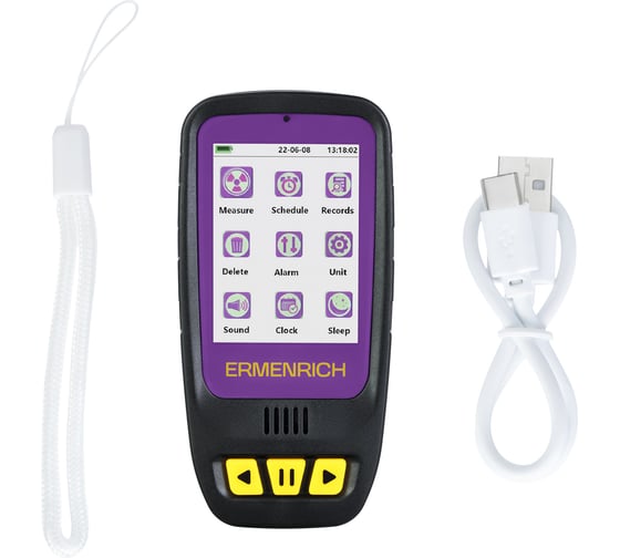 Дозиметр Ermenrich Ping RD40, фиолетовый 84640