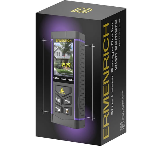 Лазерная рулетка Ermenrich (Эрменрих) LR200, с камерой 84653