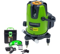 Лазерный уровень PROCRAFT 532нм, 0-15м, 5 лучей LE5D