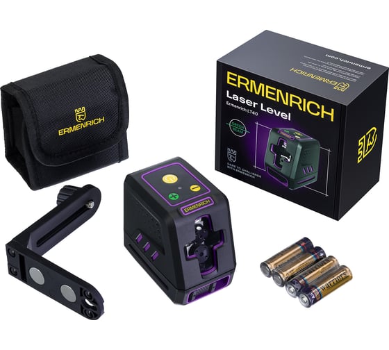 Лазерный уровень Ermenrich (Эрменрих) LT40, фиолетовый 84636