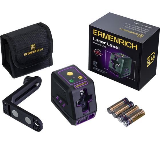 Лазерный уровень Ermenrich (Эрменрих) LT20, фиолетовый 84635