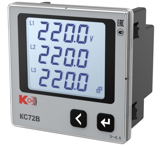 Вольтметр КС КС72В К31-100/100В 3.4 0.5 58191 1