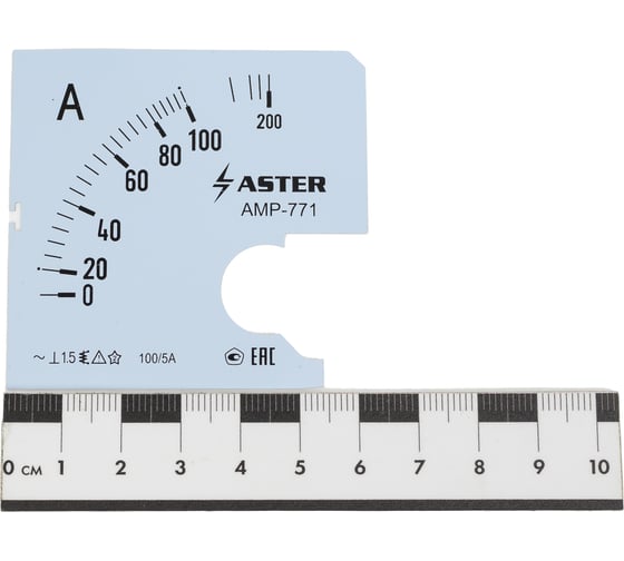 Шкала Aster к амперметру AMP-771 100/5 А SC771-100