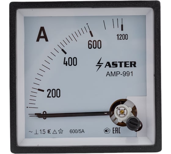 Амперметр Aster AMP-991 600/5А AMP991-600