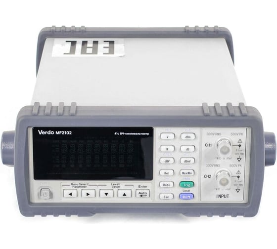 ВЧ-милливольтметр 2-канальный VERDO MF2102, 50 мкВ-300В, 5 Гц-5МГц, двойной VFD дисплей MF210200 1